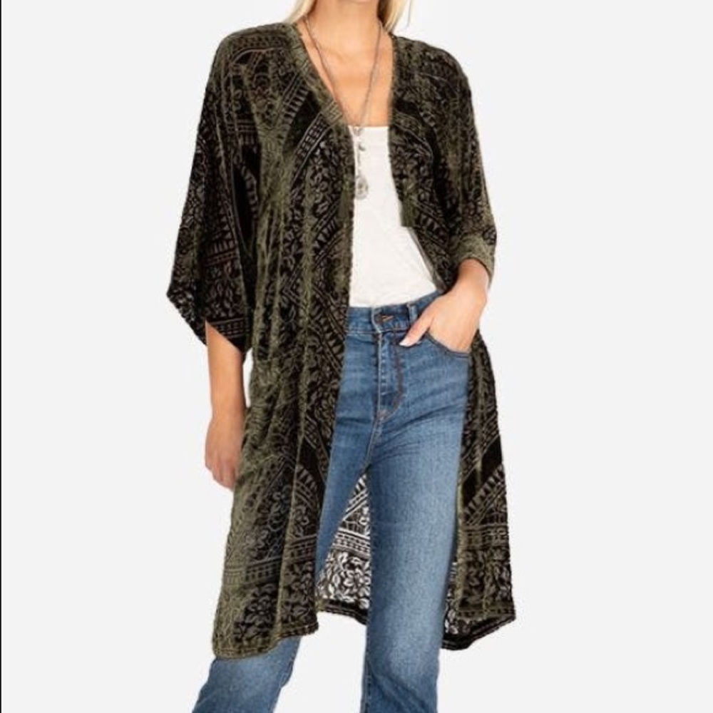Jade by Johnny Was Velvet Kimono